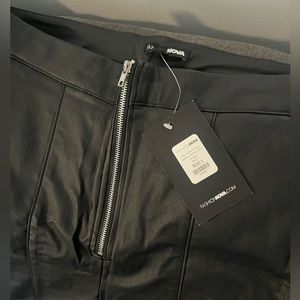 Faux leather pants